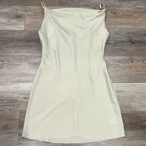 Urban Outfitters Cream Spaghetti-Strap Mini Dress